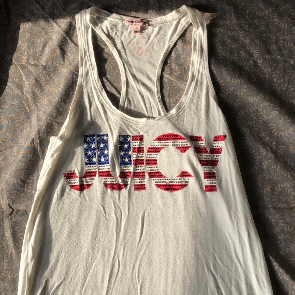 JUICY Red white and blue studded tank